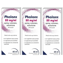 Phalanx 20mg /ml - Hair loss medicament 3x60 ml bottles
