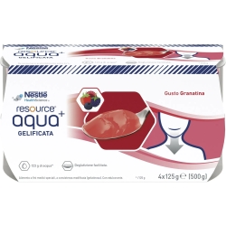 Resource Aqua + Granetin - jelly water 4x125 g
