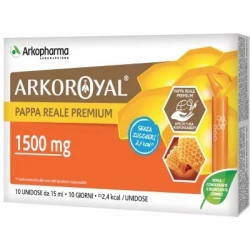 Arkoroyal Royal Jelly Premium 1500 mg sugar free 10 vials