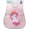 Waterproof bib - pink unicorn