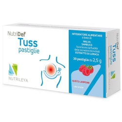 Nutridef Tuss - Lung Health Supplement 20 Lozenges raspberry flavor