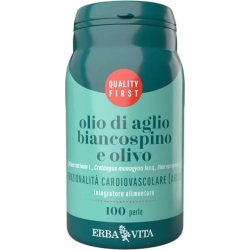 Olio di Aglio Biancospino e olivo - Heart Health Supplement 100 pearls