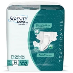 Soft Dry Sensitive Super 15 panty diapers size M