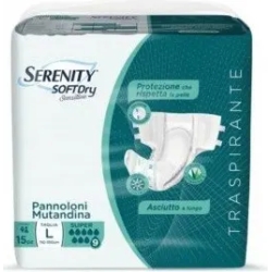 Soft Dry Sensitive Super 15 panty diapers size L