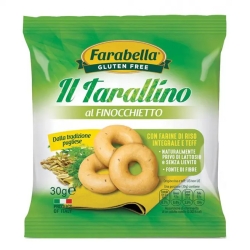 Tarallini with fennel with rice flour and teff 30 g