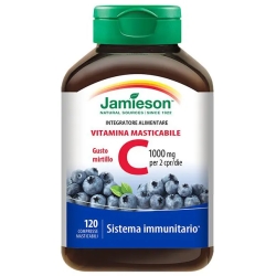 Chewable Vitamin C blueberry flavor - food Supplement 120 tablets