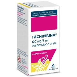 Tachipirina 12mg/5ml - Medication for fever and pain 120 ml