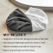 White hair turban towel