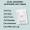 White hair turban towel
