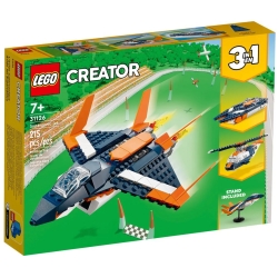 Creator 3-in-1 - Supersonic jet building set