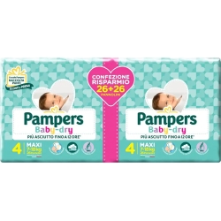 Baby-Dry size 4 Maxi (7-18 Kg) pack of 24+24 nappies