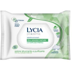 60 Make-up remover wipes for oily and impure skin