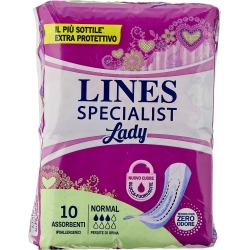 specialist Normal Lady - 10 light incontinence sanitary pads