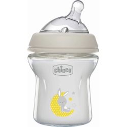NaturalFeeling - Glass Baby Bottle 0M + 150 ml Slow Flow