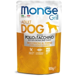 Grill Adult with chicken and turkey - wet food for dogs 100 g