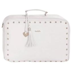 Colette - Faux leather mom bag - White