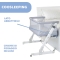 Next2Me PopUp - Grey Mist co-sleeping cot
