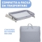 Next2Me PopUp - Grey Mist co-sleeping cot