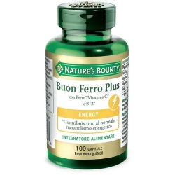 Buon Ferro Plus - Vitamins and Minerals Supplement 100 capsules