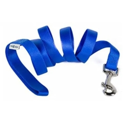 Nylon leash 10 mm x 120 cm blue