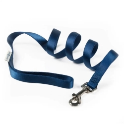 Nylon leash 10 mm x 120 cm navy blue