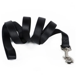 Nylon leash 15 mm x 120 cm black