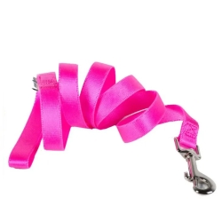 Nylon leash 15 mm x 120 cm pink