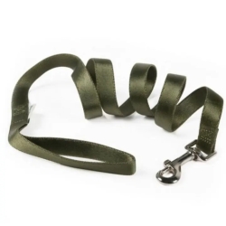 Nylon leash 15 mm x 120 cm green