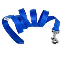 Nylon leash 20 mm x 120 cm blue
