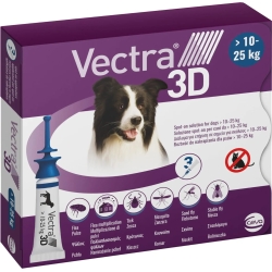 Vectra 3D - Pesticide 3 pipettes 10-25 Kg