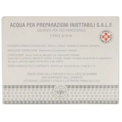 Water for injections - 5 vials of 10 ml