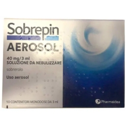 Sobrepin Aerosol 40 mg / 3 ml - Nebuliser solution 10 vials of 3 ml