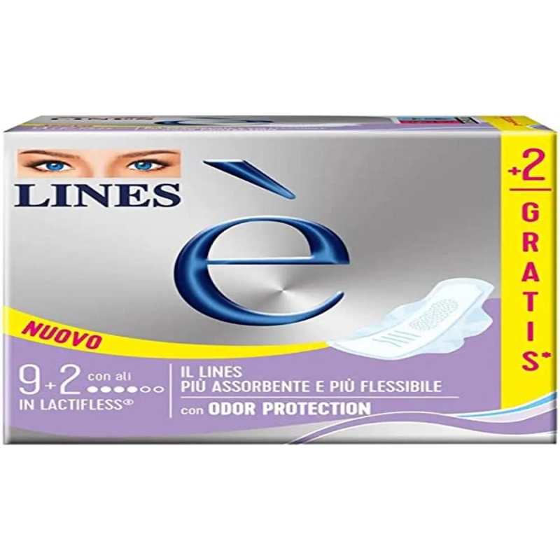 é with wings - 9 + 2 absorbents for normal flows