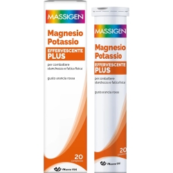 Massigen Magnesio e potassio plus - energy supplement 20 tablets
