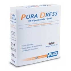 Pura Dress - 100 compresses of hydrophilic gauze 10x10 cm