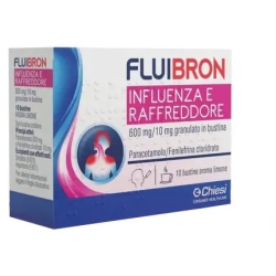 Fluibron Influenza e Raffreddore 600mg/10mg - 10 Sachets