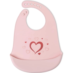 Silicone bib - Pink