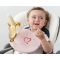 Silicone bib - Pink