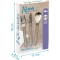 steel cutlery set - blue