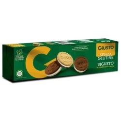 Senza Glutine - Two flavor biscuits with cream 130 g