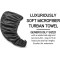 Signature Hair Turban Towel Grey