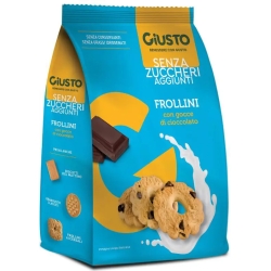 Shortbreads with chocolate chips without added sugars 350 g