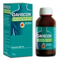 Gaviscon oral suspension Mint taste 500 mg + 267 mg  200 ml