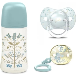 Gold Edition - birth gift set - light blue