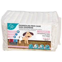 12 Super Absorbent Dog Diapers - Size L