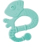 Soft iguana - Silicone teether - Blue