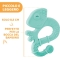 Soft iguana - Silicone teether - Blue