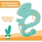 Soft iguana - Silicone teether - Blue