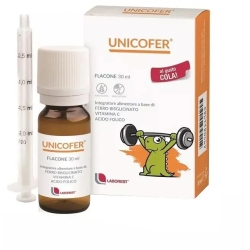 Unicofer Gocce - Iron, Vitamin C and Folic Acid Supplement 30 ml