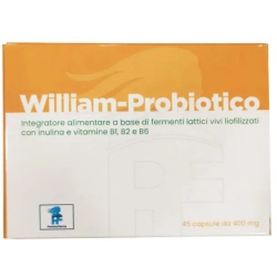 William Probiotico - Live lactic acid supplement 45 Capsules